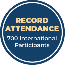 Demographics - Record Attendance - 700 International Participants